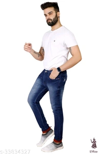 Catalog Name:*Stylish Glamarous Men Jeans*Fabric: DenimPattern: Checked,Dyed/WashedMultipack: 1 - 34