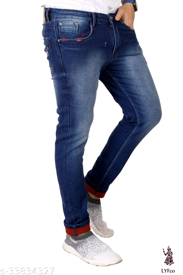 Catalog Name:*Stylish Glamarous Men Jeans*Fabric: DenimPattern: Checked,Dyed/WashedMultipack: 1 - 34