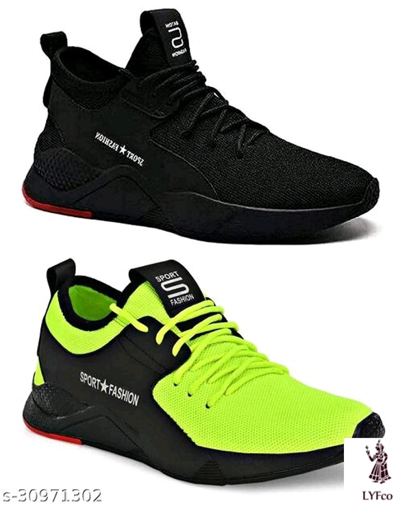 Catalog Name:*Modern Attractive Men Sports Shoes*Material: MeshSole Material: PVCFastening & Back Detail: Lace-UpPattern: SolidMultipack: 2 - IND-10