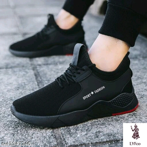 Catalog Name:*Aadab Fabulous Men Sports Shoes*Material: MeshSole Material: PVCFastening & Back Detail: Lace-UpPattern: SolidMultipack: 1 - IND-6