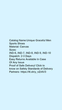 Catalog Name:*Unique Graceful Men Sports Shoes*Material: Canvas - IND-8