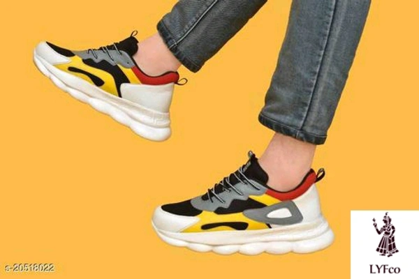 Catalog Name:*Aadab Trendy Men Sports Shoes*Material: MeshSole Material: PVCFastening & Back Detail: Lace-UpPattern: ColorblockedMultipack: 1 - IND-9