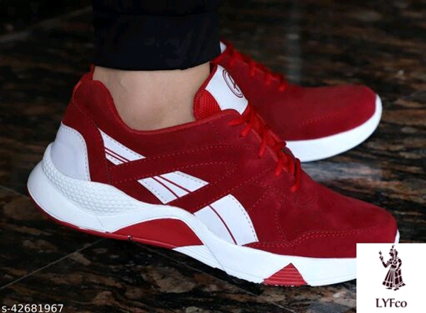 Catalog Name:*Modern Graceful Men Sports Shoes*Material: CanvasSole Material: EVAFastening & Back Detail: Lace-UpPattern: SolidMultipack: 1 - IND-7