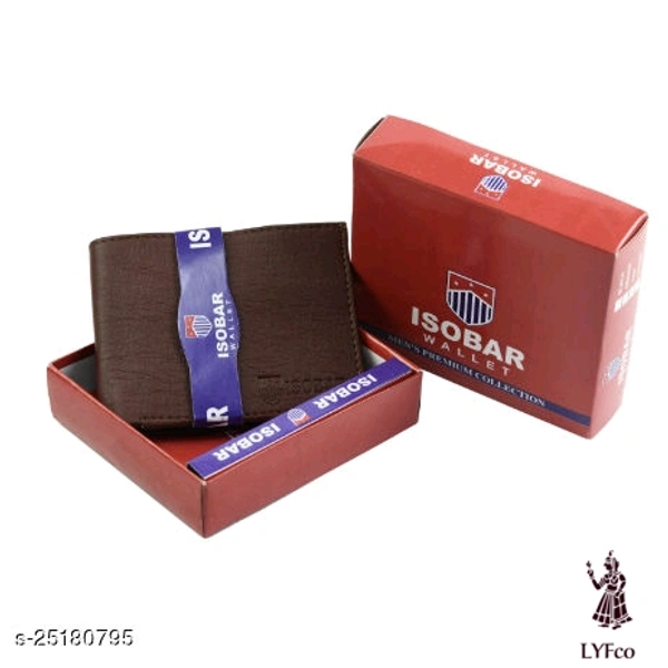 Catalog Name:*FashionableLatest Men Wallets*Material: PUNo. of Compartments: 2Pattern: TexturedMultipack: 1 - Free size