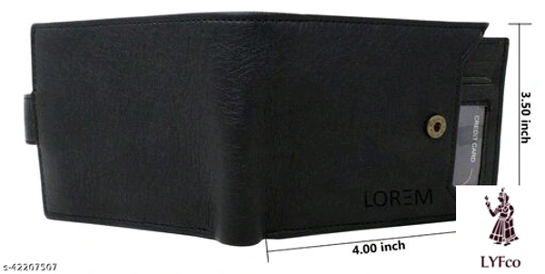 Catalog Name:*FashionableUnique Men Wallets*Material: Faux Leather/LeatheretteNo. of Compartments: 4Pattern: SolidMultipack: 1 - Free size