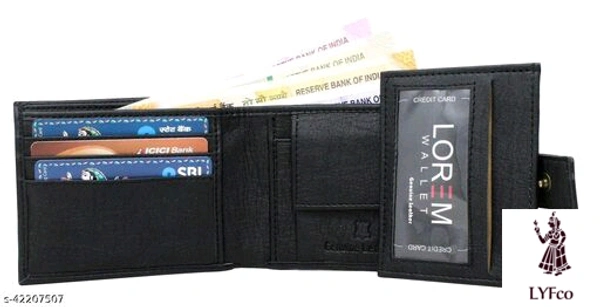 Catalog Name:*FashionableUnique Men Wallets*Material: Faux Leather/LeatheretteNo. of Compartments: 4Pattern: SolidMultipack: 1 - Free size