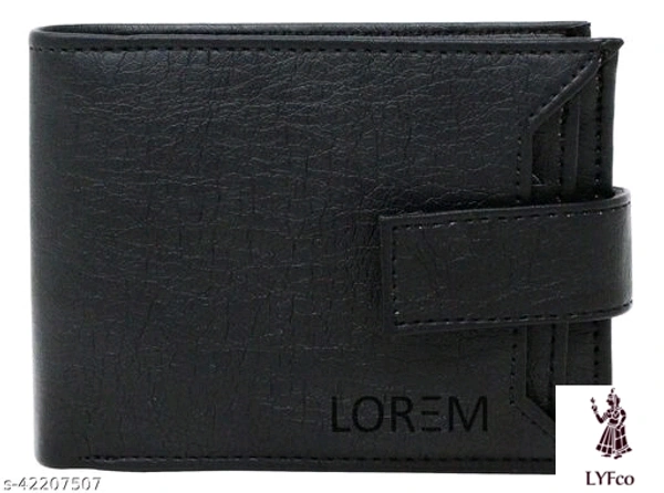 Catalog Name:*FashionableUnique Men Wallets*Material: Faux Leather/LeatheretteNo. of Compartments: 4Pattern: SolidMultipack: 1 - Free size