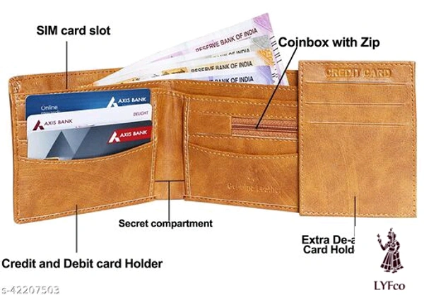 Catalog Name:*FashionableUnique Men Wallets*Material: Faux Leather/LeatheretteNo. of Compartments: 4Pattern: SolidMultipack: 1 - Free size