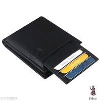Catalog Name:*FashionableUnique Men Wallets*Material: Faux Leather/Leatherette,Leather,PUNo. of Compartments: 2Pattern: Solid,TexturedMultipack: 1 - Free size