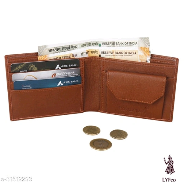 Catalog Name:*FashionableUnique Men Wallets*Material: Faux Leather/Leatherette,Leather,PUNo. of Compartments: 2Pattern: Solid,TexturedMultipack: 1 - Free size