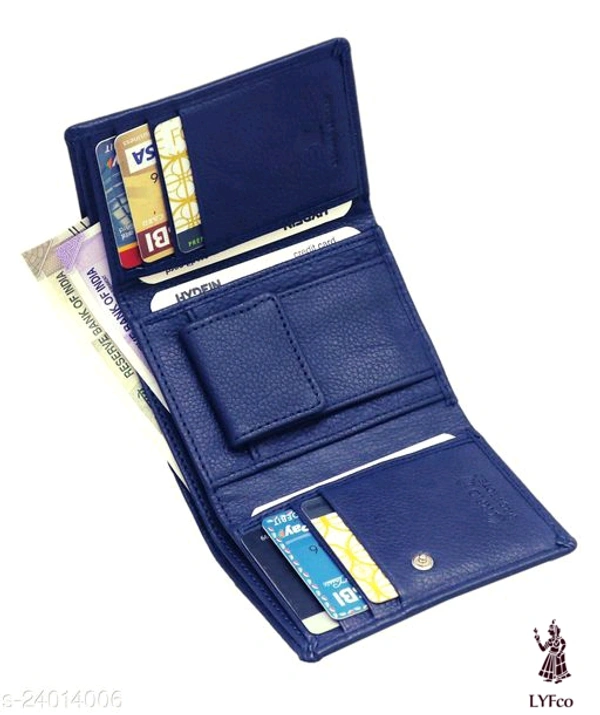Catalog Name:*FancyTrendy Men Wallets*Material: LeatherNo. of Compartments: 3,2Pattern: Solid,CheckedMultipack: 1 - Free size