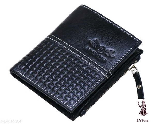 Catalog Name:*FancyTrendy Men Wallets*Material: LeatherNo. of Compartments: 1Pattern: Solid,CheckedMultipack: 1 - Free size
