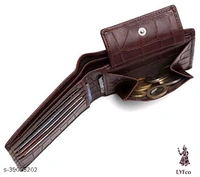 Catalog Name:*StylesModern Men Wallets*Material: LeatherNo. of Compartments: 2Pattern: TexturedMultipack: 1 - Free size