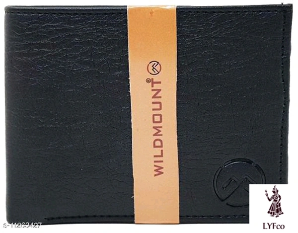 Catalog Name:*FancyTrendy Men Wallets*Material: Faux Leather/LeatheretteNo. of Compartments: 1Pattern: Solid,TexturedMultipack: 1 - Free size