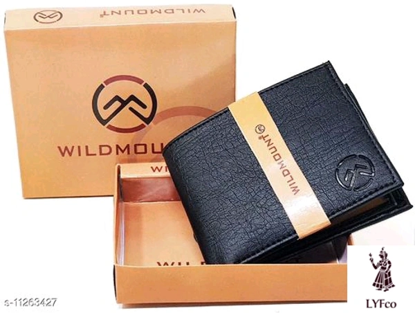 Catalog Name:*FancyTrendy Men Wallets*Material: Faux Leather/LeatheretteNo. of Compartments: 1Pattern: Solid,TexturedMultipack: 1 - Free size
