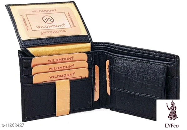 Catalog Name:*FancyTrendy Men Wallets*Material: Faux Leather/LeatheretteNo. of Compartments: 1Pattern: Solid,TexturedMultipack: 1 - Free size