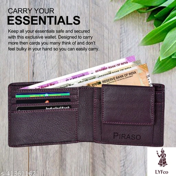 Catalog Name:*StylesUnique Men Wallets*Material: LeatherNo. of Compartments: 2Pattern: SolidMultipack: 1 - Free size