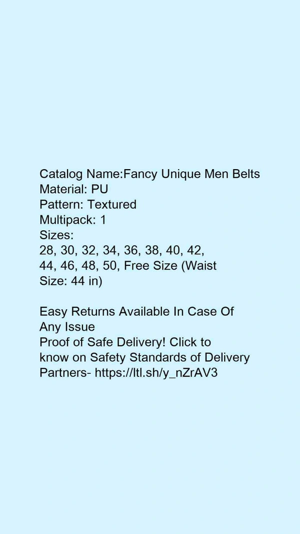 Catalog Name:*Fancy Unique Men Belts*Material: PUPattern: TexturedMultipack: 1 - 36