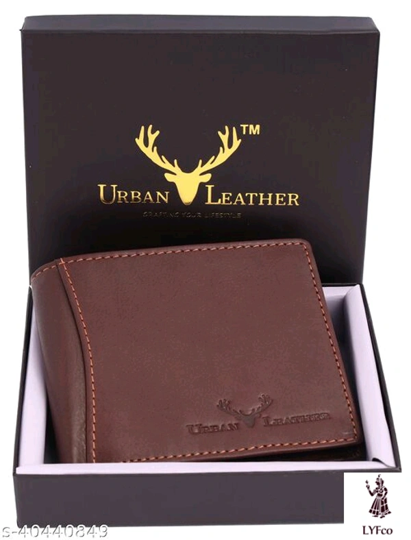 Catalog Name:*StylesUnique Men Wallets*Material: LeatherNo. of Compartments: 2Pattern: SolidMultipack: 1 - Free size