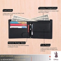 Catalog Name:*StylesUnique Men Wallets*Material: LeatherNo. of Compartments: 2Pattern: SolidMultipack: 1 - Free size