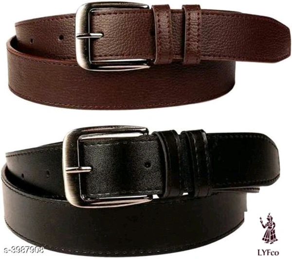 Catalog Name:*Stylish Artificial Leather Men's Belts Vol 8*Material: Faux Leather/LeatherettePattern: Textured,SolidMultipack: 1,2 - 28/42 Free size