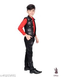 Catalog Name:*Princess Elegant Boys Top & Bottom Sets*Top Fabric: DenimBottom Fabric: DenimSleeve Length: Long SleevesTop Pattern: Dyed/ WashedBottom Pattern: Dyed/ WashedMultipack: SingleAdd-Ons: Bow Tie - 5-6 Years