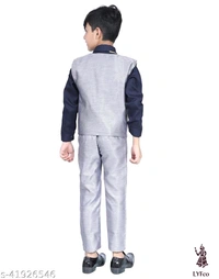 Catalog Name:*Cute Fancy Boys Top & Bottom Sets*Top Fabric: Cotton BlendBottom Fabric: Cotton BlendSleeve Length: Long SleevesTop Pattern: Self DesignBottom Pattern: Self DesignMultipack: Single - 5-6 Years