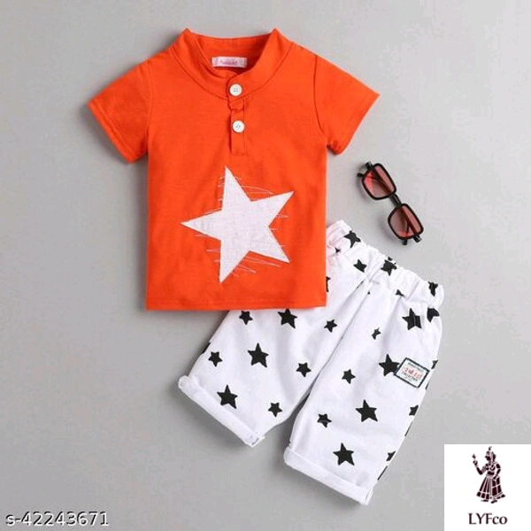 Catalog Name:*Agile Trendy Boys Top & Bottom Sets*Top Fabric: Cotton,PolycottonBottom Fabric: Cotton,PolycottonSleeve Length: Short SleevesTop Pattern: Printed,Solid,CheckedBottom Pattern: Printed,Solid,CheckedMultipack: SingleAdd-Ons: Bow Tie,No Add Ons - 18-24 Months