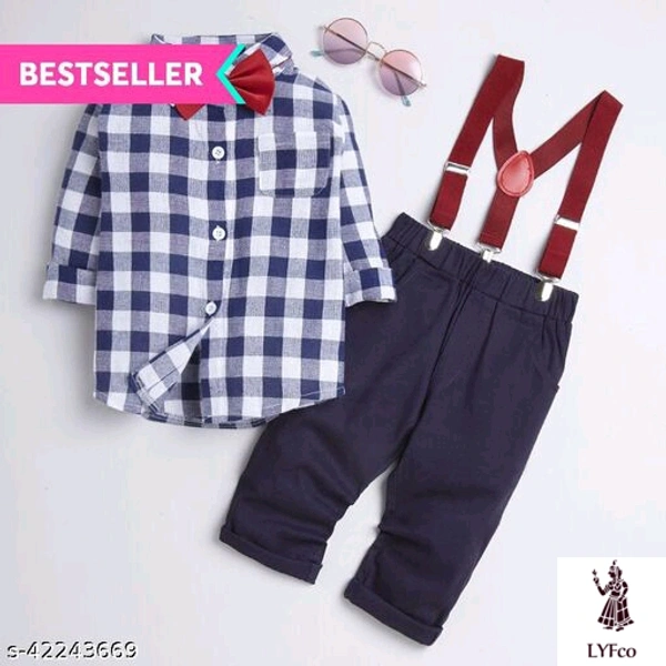Catalog Name:*Agile Trendy Boys Top & Bottom Sets*Top Fabric: Cotton,PolycottonBottom Fabric: Cotton,PolycottonSleeve Length: Short SleevesTop Pattern: Printed,Solid,CheckedBottom Pattern: Printed,Solid,CheckedMultipack: SingleAdd-Ons: Bow Tie,No Add Ons - 18-24 Months