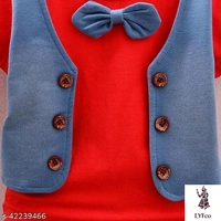 Catalog Name:*Pretty Stylus Boys Top & Bottom Sets*Sleeve Length: Short SleevesTop Pattern: Colorblocked,AppliqueBottom Pattern: AppliqueMultipack: SingleAdd-Ons: Bow Tie - 9-12 Months
