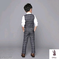 Catalog Name:*Pretty Stylus Boys Top & Bottom Sets*Top Fabric: Cotton,Polycotton,PolyesterBottom Fabric: Cotton,Polycotton,PolyesterSleeve Length: Short Sleeves,Long SleevesTop Pattern: Solid,Printed,CheckedBottom Pattern: Solid,Printed,CheckedMultipack: SingleAdd-Ons: Bow Tie,No Add Ons - 3-4 Years