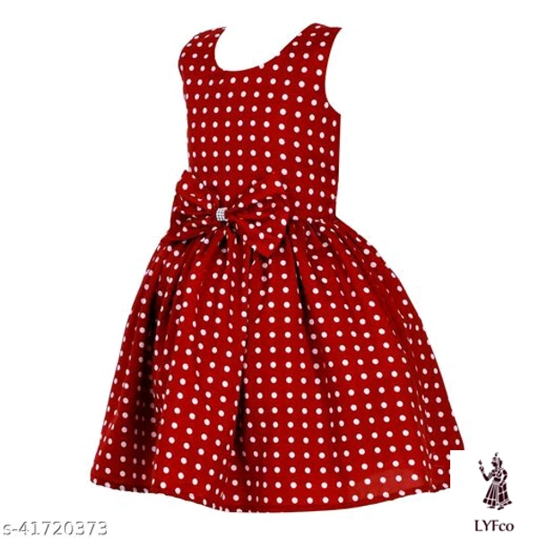 Catalog Name:*Cute Stylus Girls Frocks & Dresses*Fabric: CrepeSleeve Length: SleevelessPattern: PrintedMultipack: Single - 8-9 Years