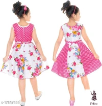 Catalog Name:*Cutiepie Trendy Girls Frocks & Dresses*Fabric: Cotton BlendSleeve Length: SleevelessPattern: Self-DesignMultipack: Pack Of 2 - 3-4 Years