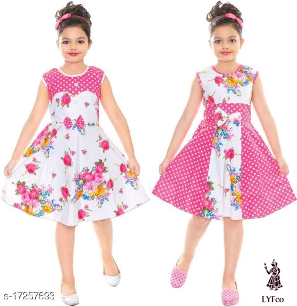 Catalog Name:*Cutiepie Trendy Girls Frocks & Dresses*Fabric: Cotton BlendSleeve Length: SleevelessPattern: Self-DesignMultipack: Pack Of 2 - 3-4 Years