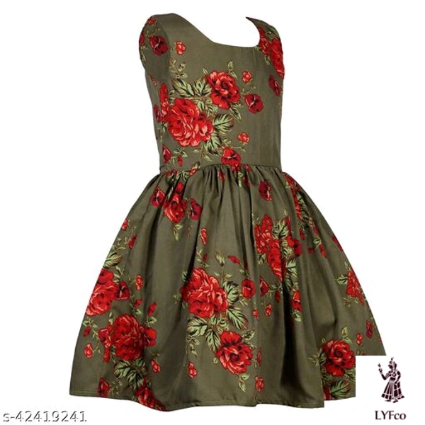 Catalog Name:*Modern Classy Girls Frocks & Dresses*Fabric: CrepeSleeve Length: SleevelessPattern: PrintedMultipack: Single - 4-5 Years