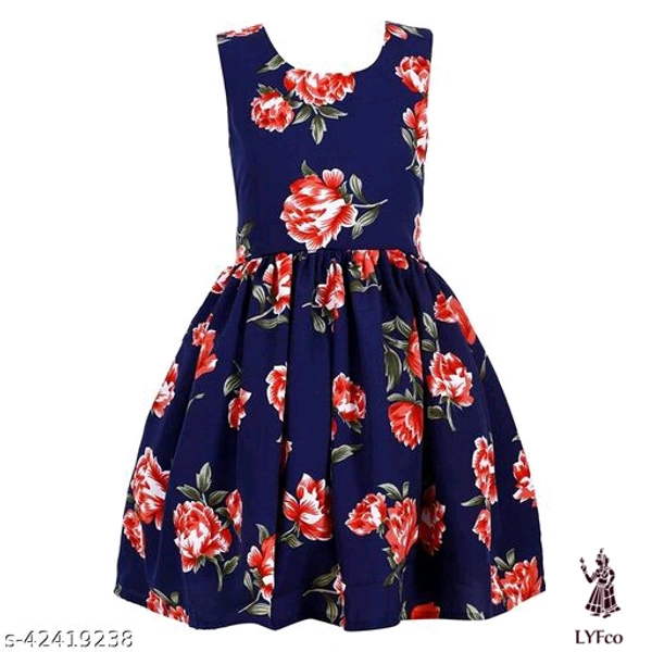 Catalog Name:*Modern Classy Girls Frocks & Dresses*Fabric: CrepeSleeve Length: SleevelessPattern: PrintedMultipack: Single - 8-9 Years
