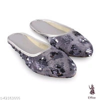 Catalog Name:*Fancy Women Flats*Material: VelvetSole Material: PvcPattern: EmbellishedFastening & Back Detail: Open BackMultipack: 1 - IND-7
