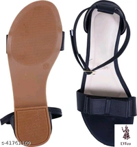 Catalog Name:*Voguish Women Flats*Material: SyntheticSole Material: RubberPattern: SolidFastening & Back Detail: Ankle LoopMultipack: 1 - IND-5