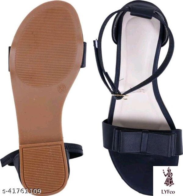 Catalog Name:*Voguish Women Flats*Material: SyntheticSole Material: RubberPattern: SolidFastening & Back Detail: Ankle LoopMultipack: 1 - IND-5