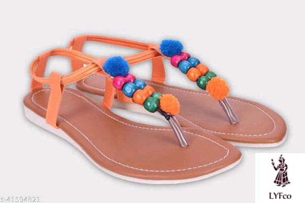 Catalog Name:*Gorgeous Women Flats*Material: SyntheticSole Material: TprPattern: EmbellishedFastening & Back Detail: BackstrapMultipack: 1 - IND-9