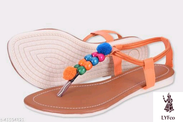 Catalog Name:*Gorgeous Women Flats*Material: SyntheticSole Material: TprPattern: EmbellishedFastening & Back Detail: BackstrapMultipack: 1 - IND-9