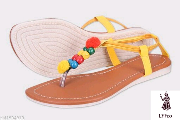Catalog Name:*Gorgeous Women Flats*Material: SyntheticSole Material: TprPattern: EmbellishedFastening & Back Detail: BackstrapMultipack: 1 - IND-6