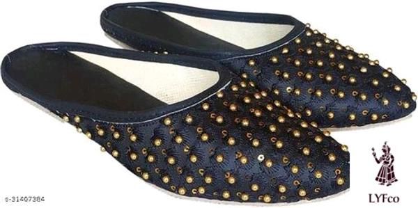 Catalog Name:*Elite Women Juttis & Mojaris*Material: SuedesyntheticSole Material: PvcPattern: TexturedFastening & Back Detail: Open BackMultipack: 1 - IND-5
