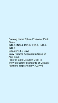 Catalog Name:*Ethnic Footwear Pack* -  3