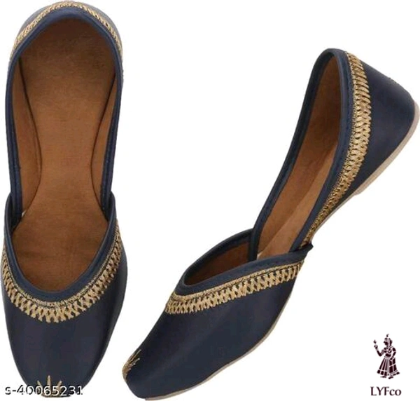 Catalog Name:*Elite Women Juttis & Mojaris*Material: Syntethic LeatherSole Material: PvcPattern: SolidFastening & Back Detail: Slip-OnMultipack: 1 - 9