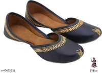 Catalog Name:*Elite Women Juttis & Mojaris*Material: Syntethic LeatherSole Material: PvcPattern: SolidFastening & Back Detail: Slip-OnMultipack: 1 - 9