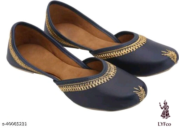 Catalog Name:*Elite Women Juttis & Mojaris*Material: Syntethic LeatherSole Material: PvcPattern: SolidFastening & Back Detail: Slip-OnMultipack: 1 - 9