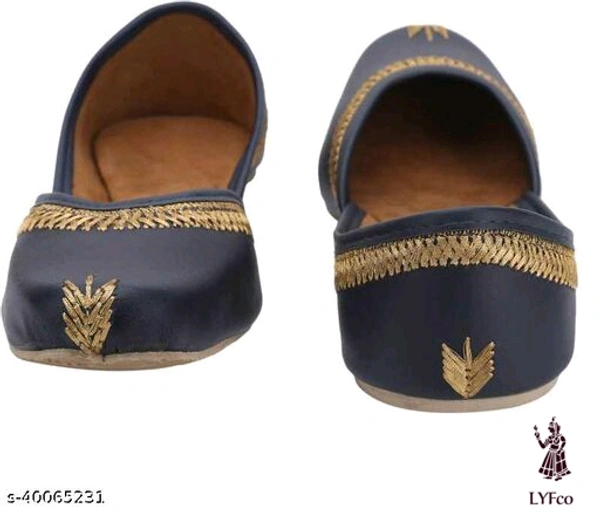 Catalog Name:*Elite Women Juttis & Mojaris*Material: Syntethic LeatherSole Material: PvcPattern: SolidFastening & Back Detail: Slip-OnMultipack: 1 - 9