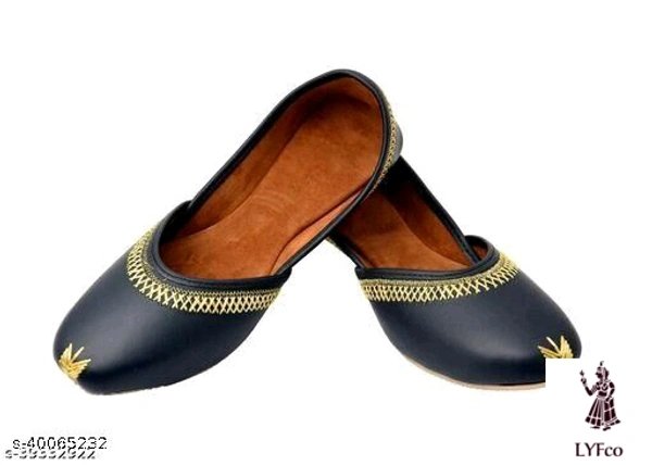 Catalog Name:*Elite Women Juttis & Mojaris*Material: Syntethic LeatherSole Material: PvcPattern: SolidFastening & Back Detail: Slip-OnMultipack: 1 - 5