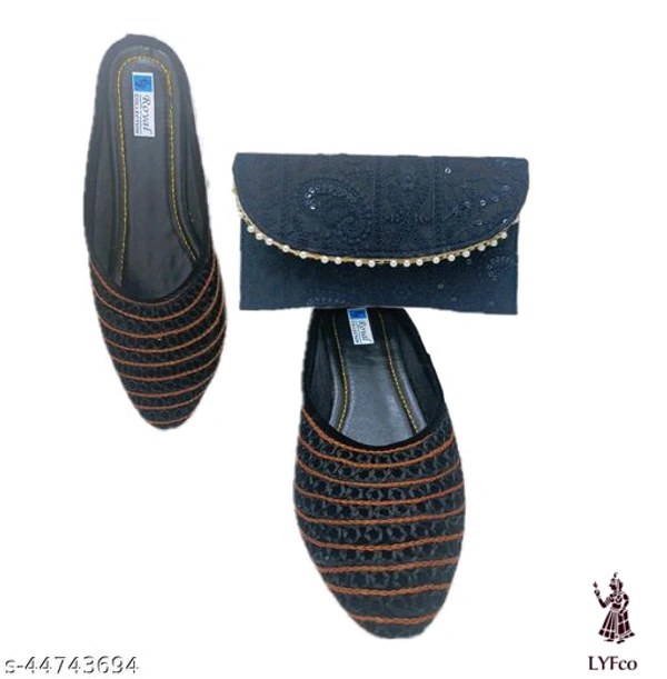 Catalog Name:*Gorgeous Women Juttis & Mojaris*Material: SuedesyntheticSole Material: PvcPattern: SolidFastening & Back Detail: Open BackMultipack: 1 - 6